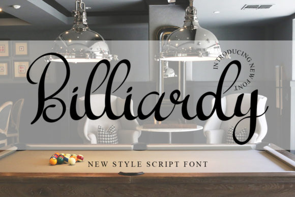 Billiardy: The Script Font That Elevates Campaign Design