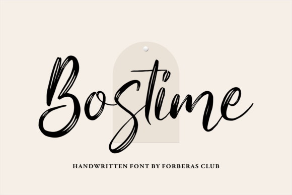 Bostime: A Delicate Script Font for Editorial Design