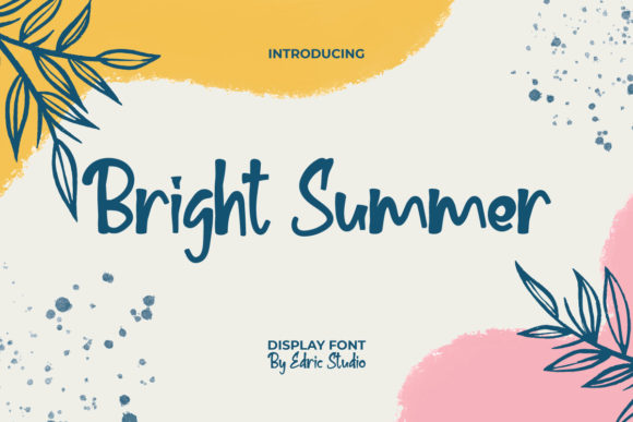 Bright Summer Font: Elevate Your Brand Identity