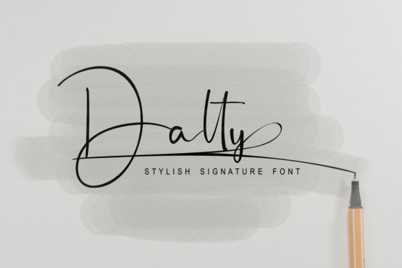 Dalty: A Graceful Script Font for Editorial Design