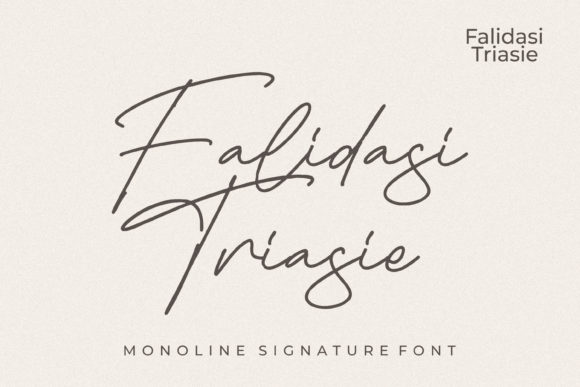 Falidasi Triasie: A Graceful Script Font for Editorial Design