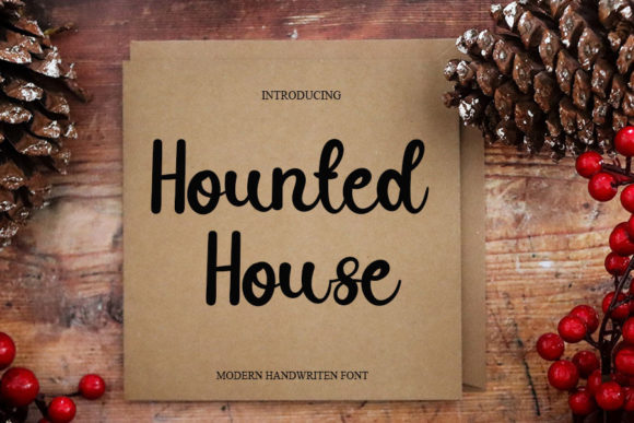 Hounted House: A Handwritten Font for Makers