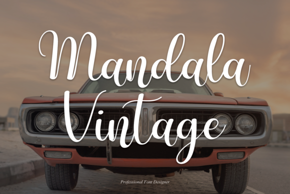 Mandala Vintage: A Premium Script Font for Modern Campaigns