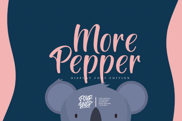 More Pepper: A Delicate Script Font for Web Design