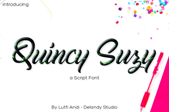 Quincy Suzy: The Elegant Script Font for Modern Branding