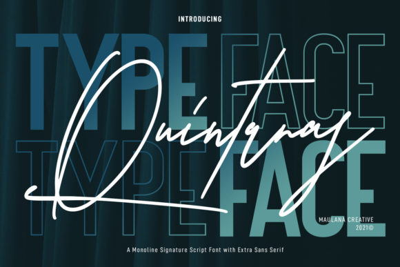 Quintaras Signature: A Polished Typeface for Branding