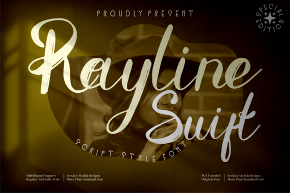 Rayline Swift: A Modern Script Typeface for Editorial Design
