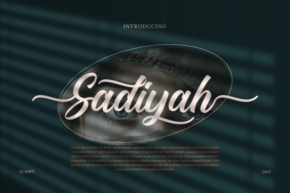 Sadiyah: A Timeless Script Font for Editorial Design