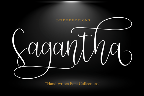 Sagantha: A Refined Script Font for Web Design