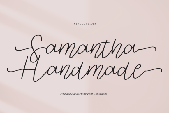 Samantha Handmade: A Refined Script Font for Editorial Design