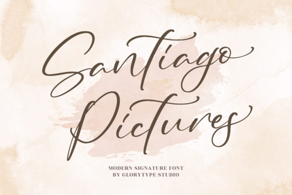 Santiago Pictures: A Script Font for Elegant Editorial Design