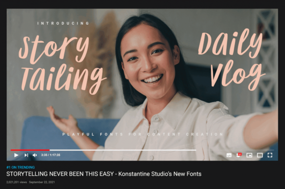 Story Tailing Font for Makers