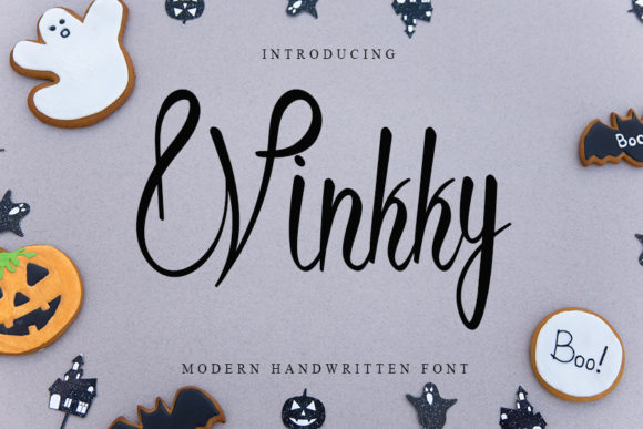 Winkky Font: A Handwritten Typeface for Editorial Elegance