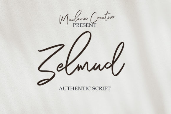 Zelmud: The Script Font for Scroll-Stopping Design
